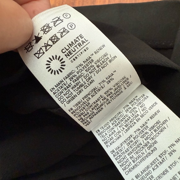 Reformation Carla Low Waist Mini Skirt Black Size 10 - Picture 10 of 10